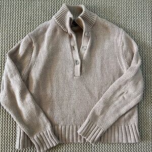 Jenni Kayne 1/4 button boxy sweater